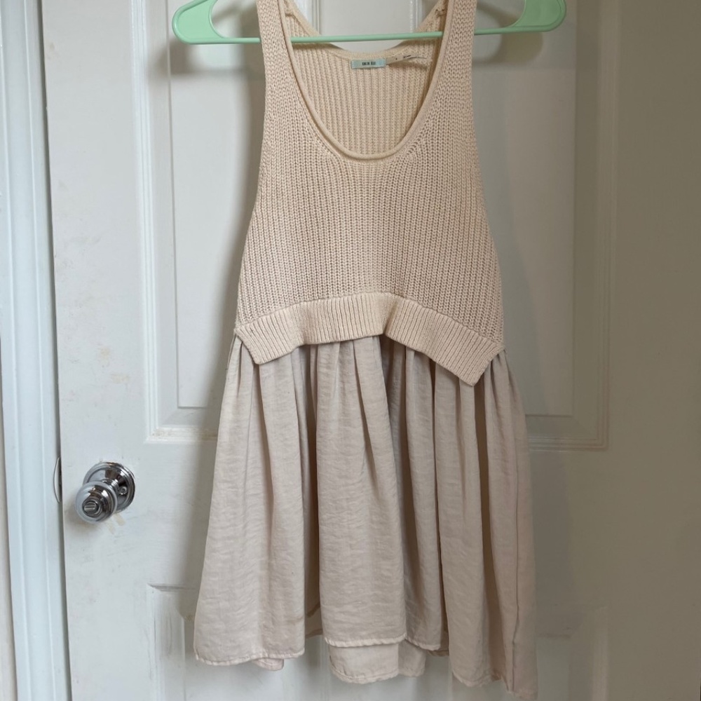 Knit & Linen Smock Top - Picture 1 of 2